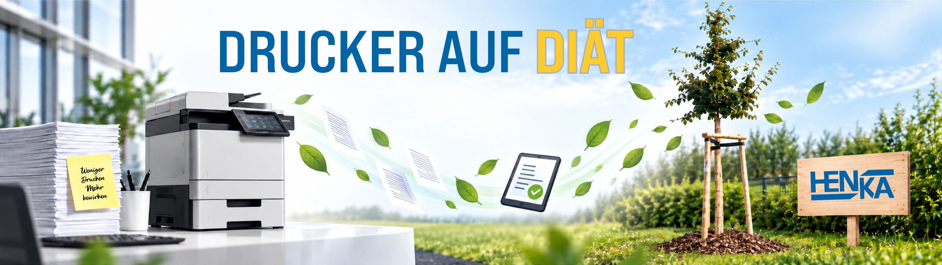 Header - Aktuelles - Firmennews - Drucker-Diät - HENKA