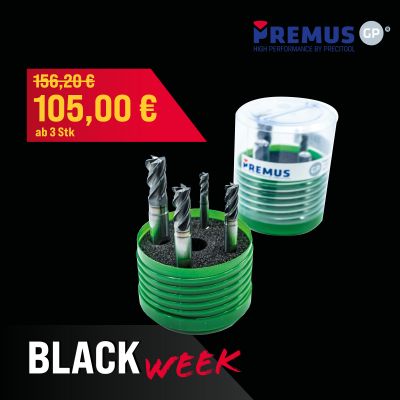 PREMUS GP VHM Schaftfräser-Set - Black Week