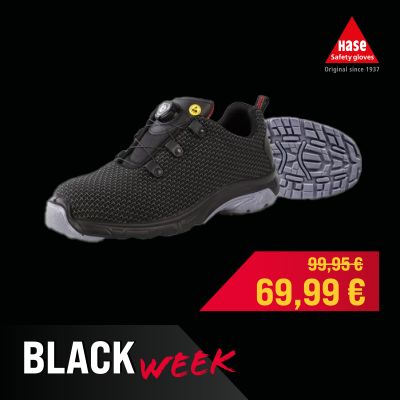 HASE-Madrid-S3-ESD-Sicherheitshalbschuh - Black Week