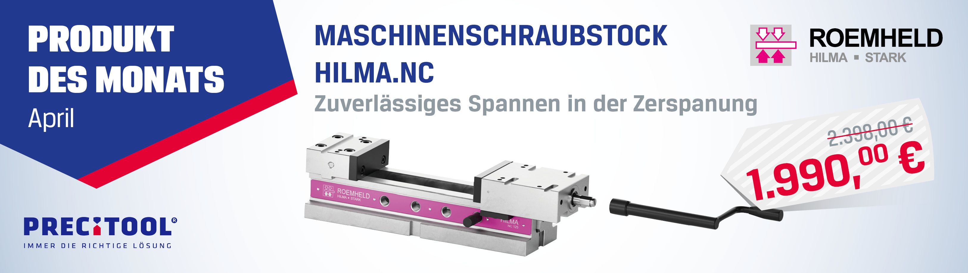 Aktuelles - Produkt des Monats April - Maschinenschraubstock HILMA.NC - HENKA