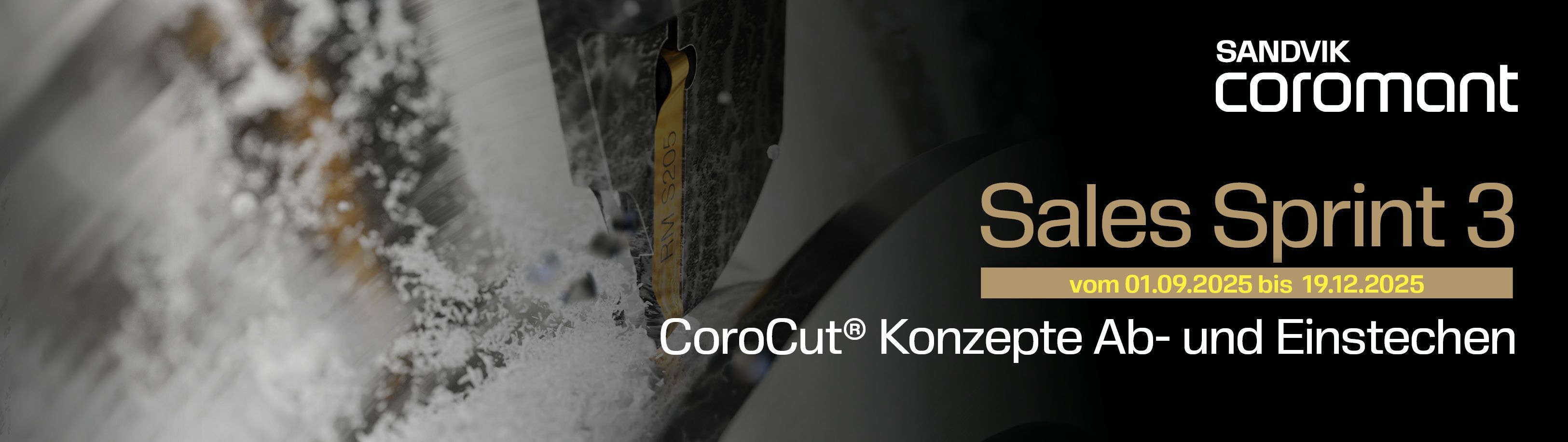 Sales Sprint 3 von SANDVIK Coromant - CoroCut Konzepte - Ab- und Einstechen