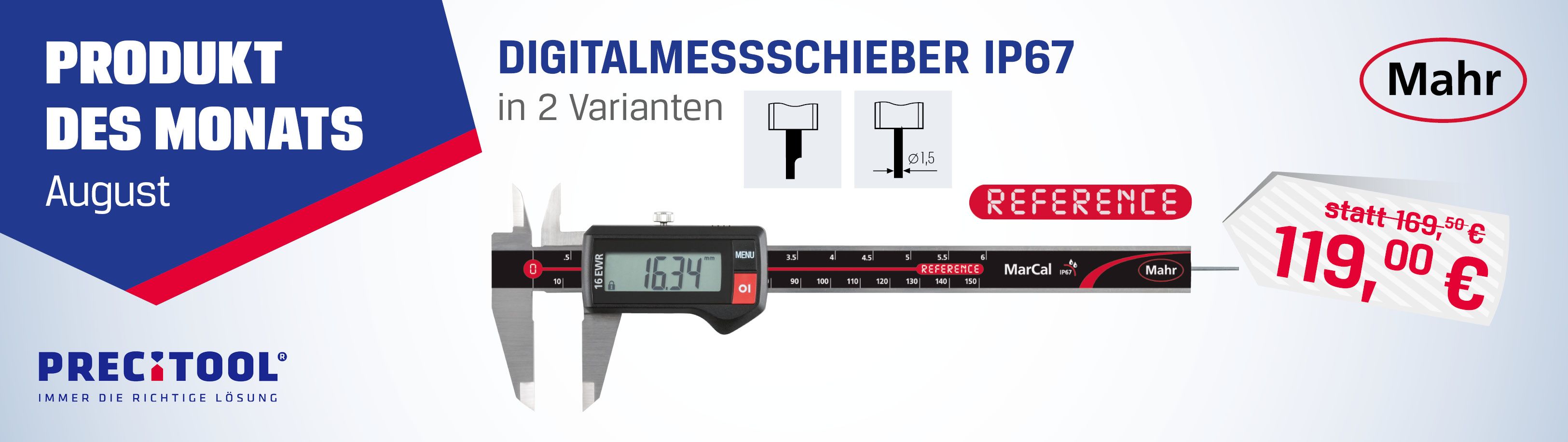 Produkt des Monats August von Precitool - MAHR Präzisions-Digital-Messchieber - HENKA