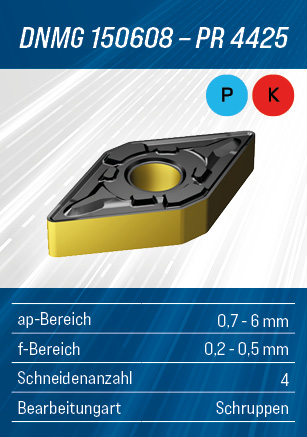 Fast & Precise Aktion - Wendeschneidplatte von SANDVIK Coromant - DNMG150608PR4425
