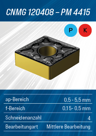 Fast & Precise Aktion - Wendeschneidplatte von SANDVIK Coromant - CNMG120408PM4415