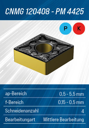 Fast & Precise Aktion - Wendeschneidplatte von SANDVIK Coromant - CNMG120408PM4425