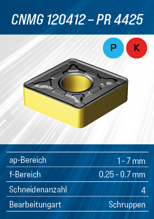Fast & Precise Aktion - Wendeschneidplatte von SANDVIK Coromant - CNMG120412PR4425