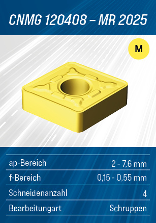 Fast & Precise Aktion - Wendeschneidplatte von SANDVIK Coromant - CNMG120408MR2025