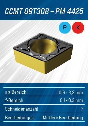 Fast & Precise Aktion - Wendeschneidplatte von SANDVIK Coromant - CCMT09T308PM4425