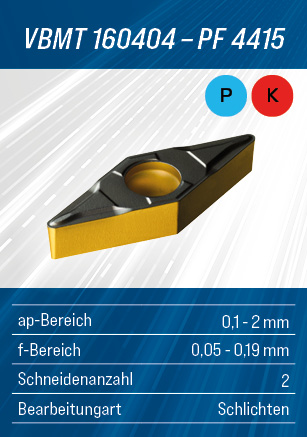 Fast & Precise Aktion - Wendeschneidplatte von SANDVIK Coromant - VBMT160404PF4415