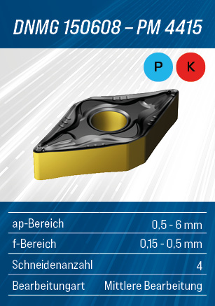 Fast & Precise Aktion - Wendeschneidplatte von SANDVIK Coromant - DNMG150608PM4415