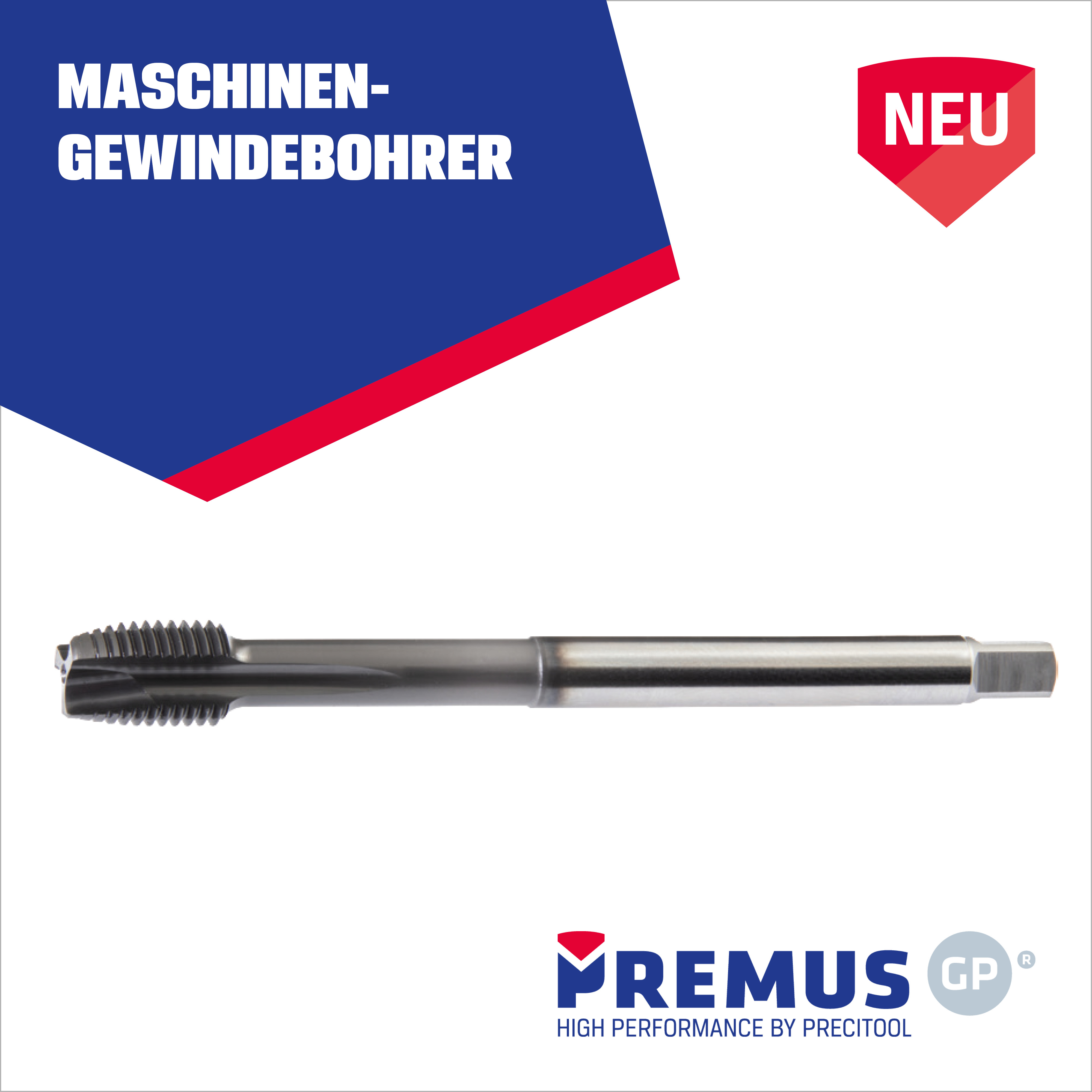 Aktuelles - Katalog PRECITOOL Werkzeuge 2026 | 27 - Werkzeuge - Maschinengewindebohrer - PREMUS GP - 132277