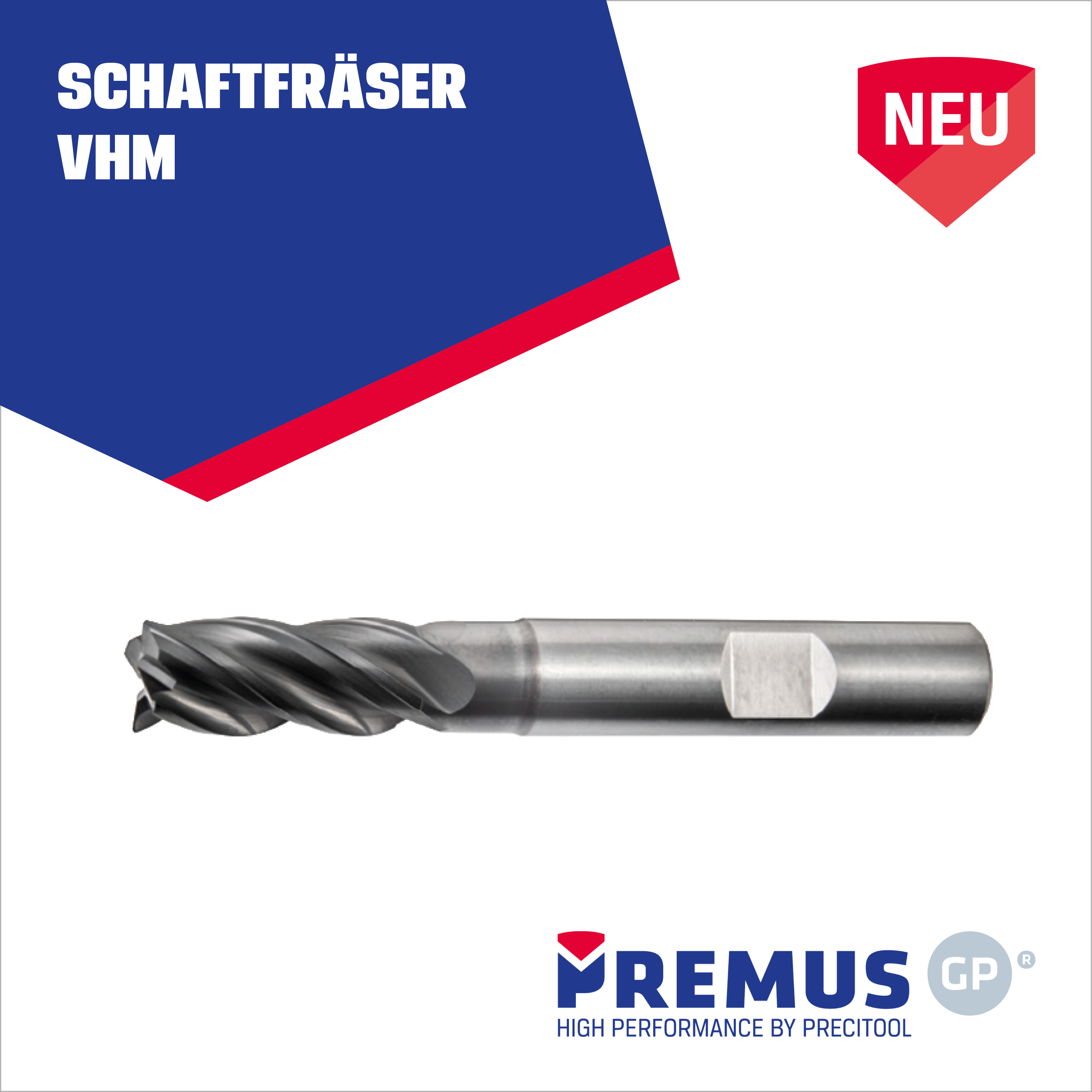 Aktuelles - Katalog PRECITOOL Werkzeuge 2026 | 27 - Werkzeuge - Schaftfräser - PREMUS GP - 175787