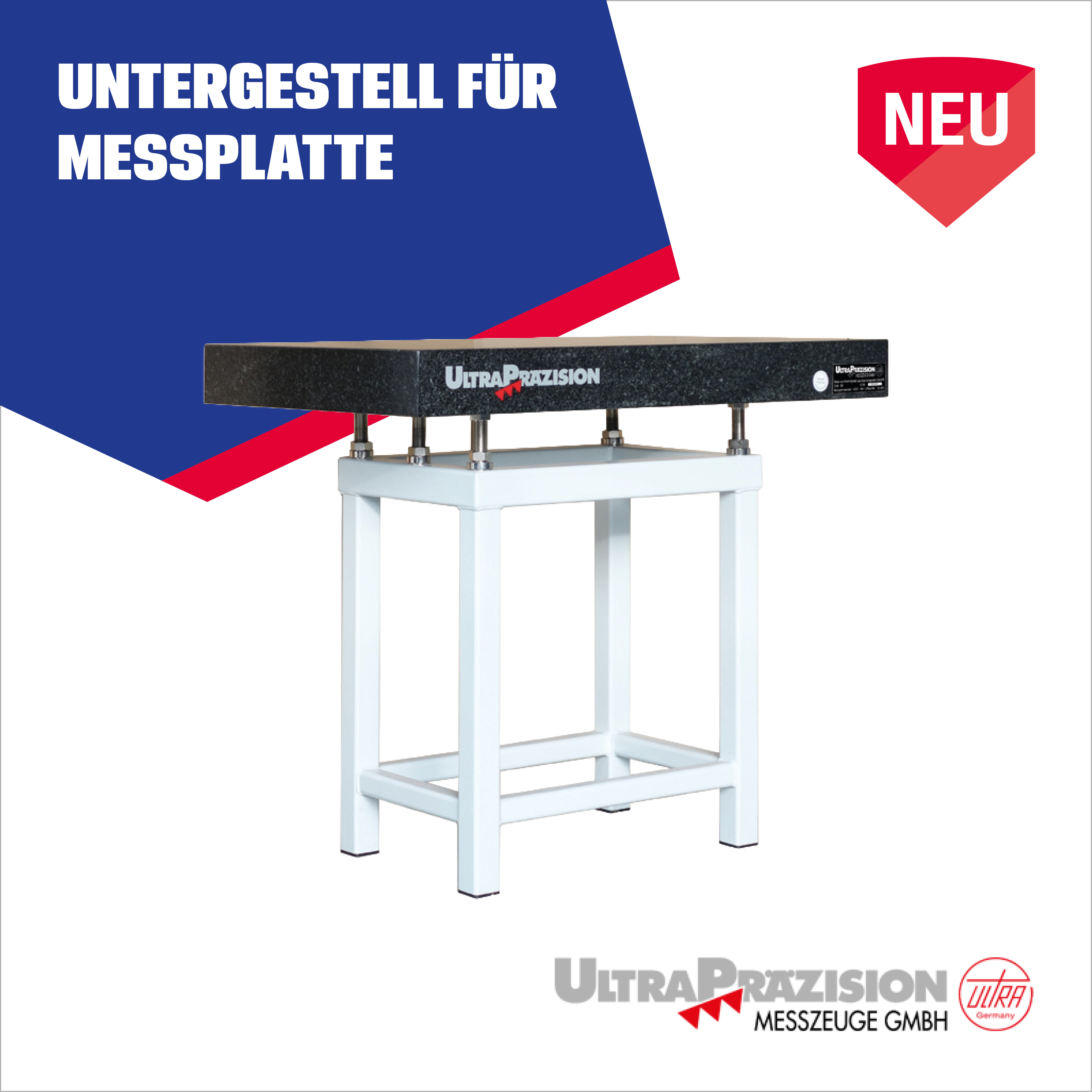 Aktuelles - Katalog PRECITOOL Werkzeuge 2026 | 27 - Messtechnik - Untergestell-Messplatte - ULTRA - 340673