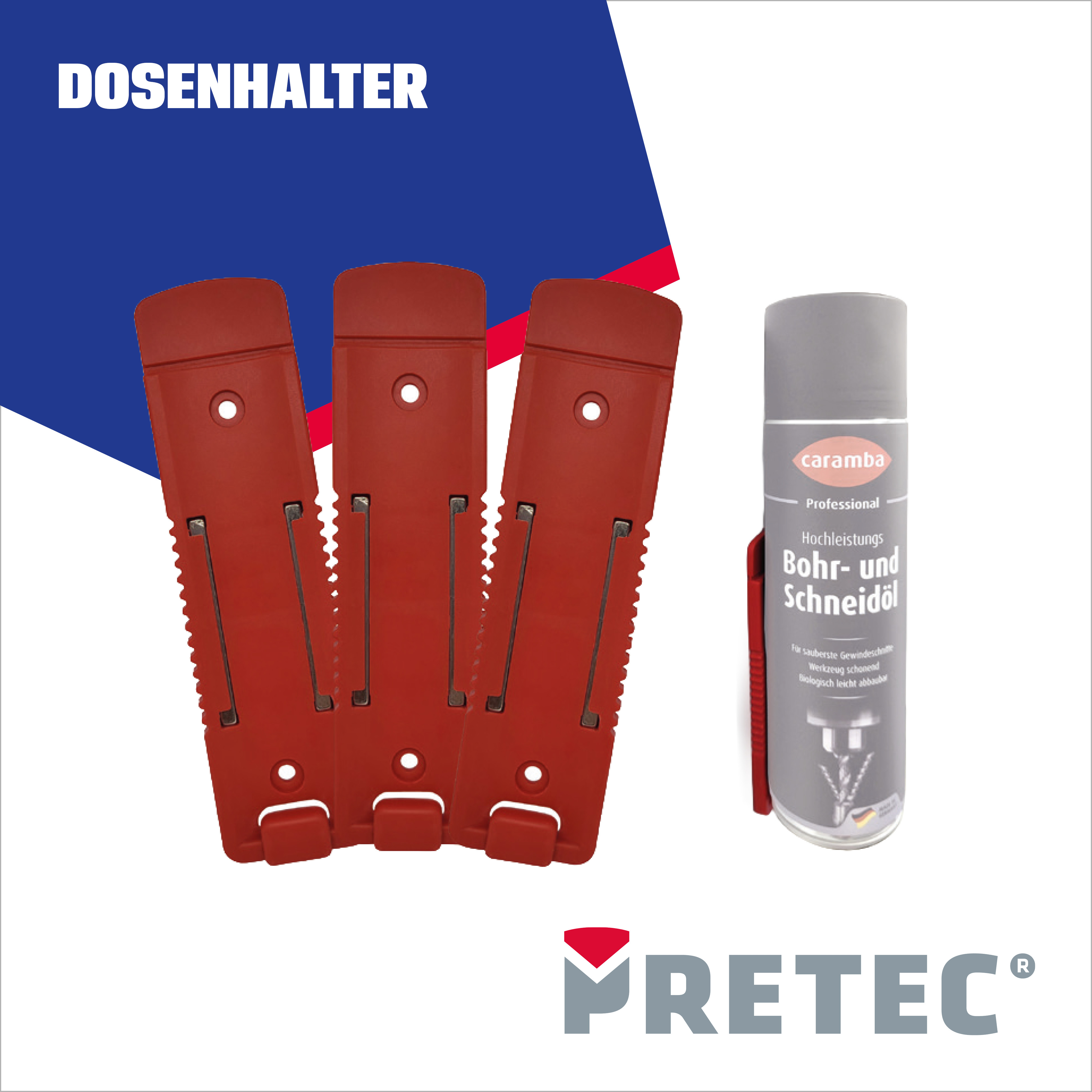 Aktuelles - Katalog PRECITOOL Werkzeuge 2026 | 27 - Betriebseinrichtung - Dosenhalter - PRETEC - 955555 0010