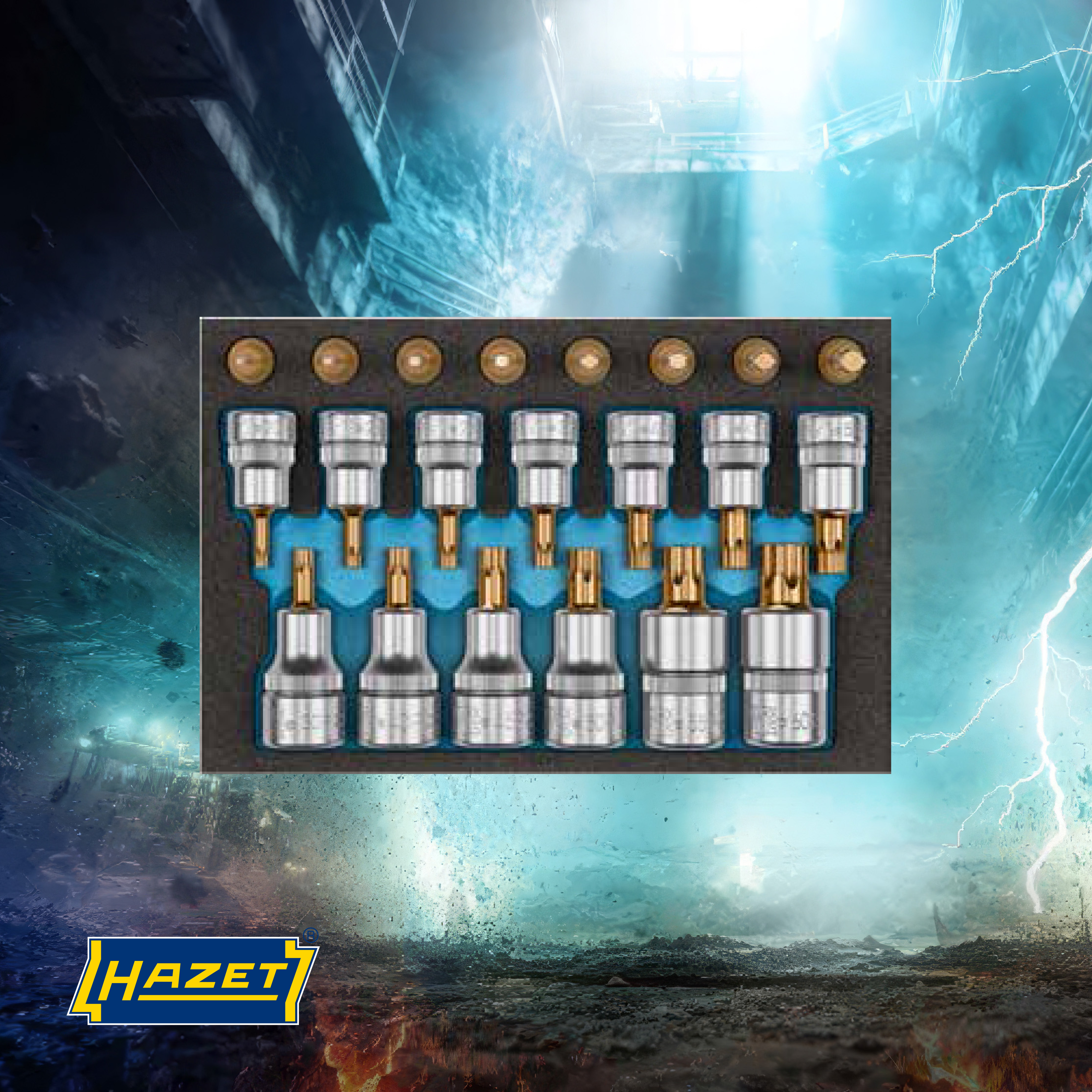 News - HAZET - 163-685/21 - TORX PLUS Schraubendreher-Steckschlüsseleinsatz-Satz - HENKA