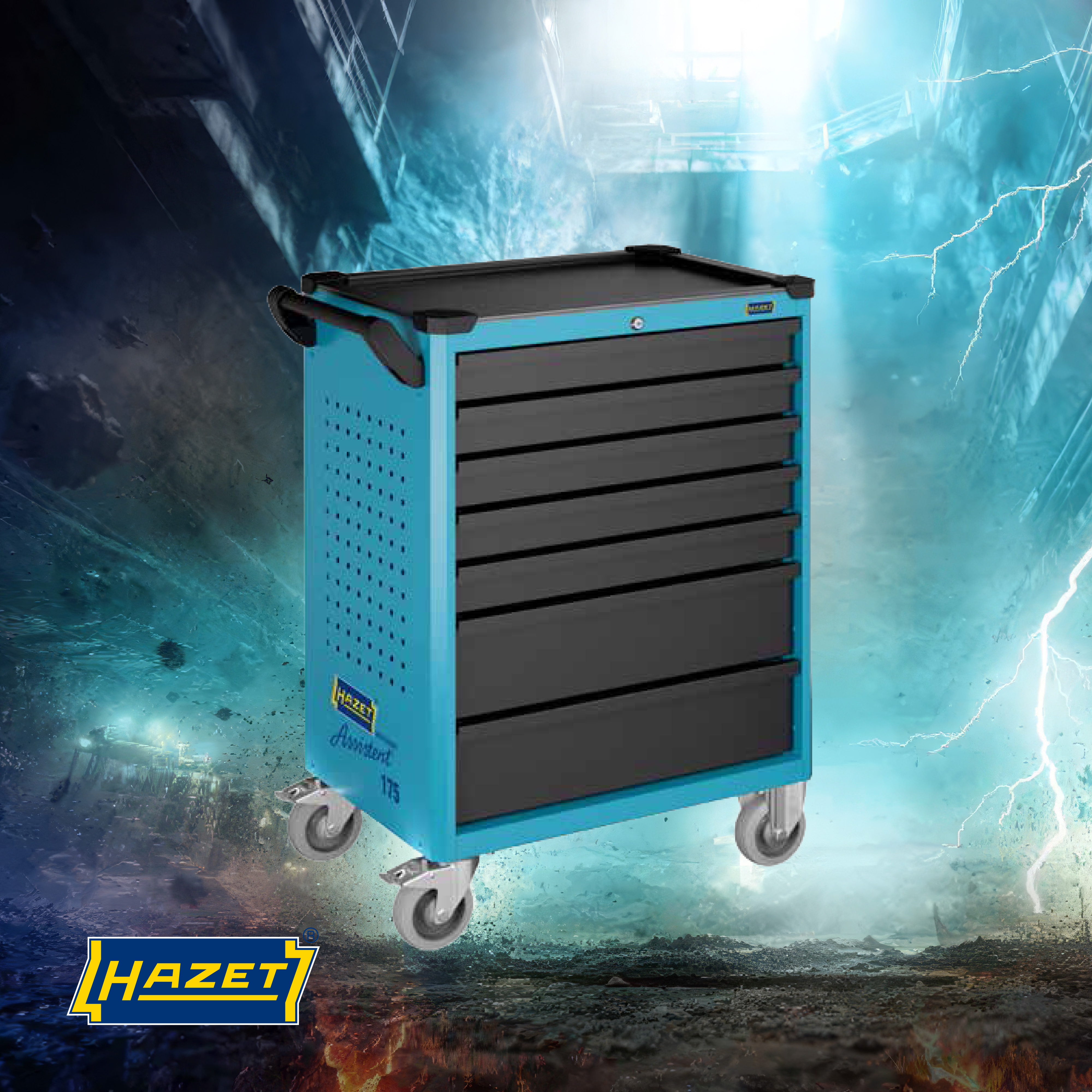 News - HAZET - 175-7/156 - Werkstattwagen-Assistent-175-7 - HENKA