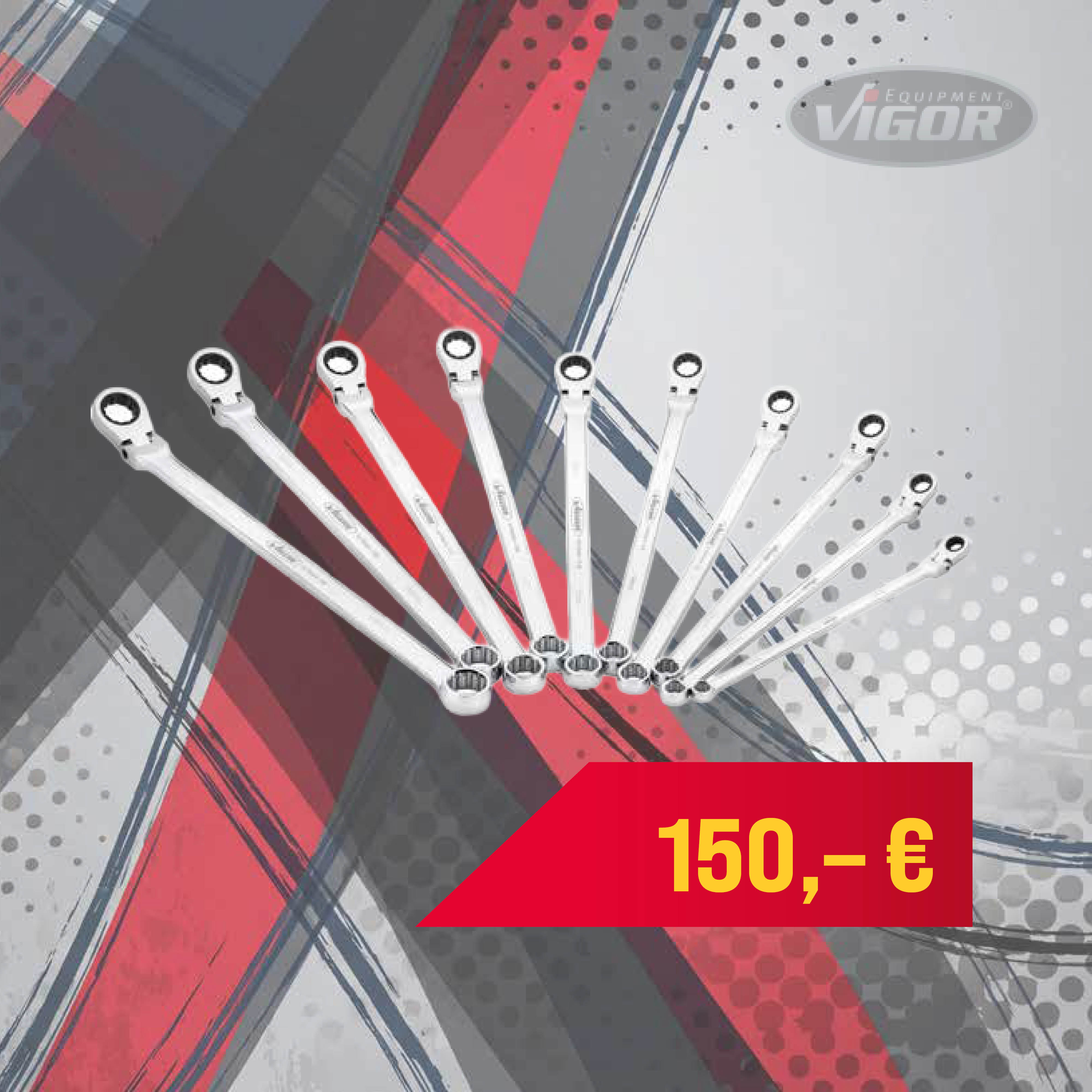News - Hotdeals von Vigor - V7041 - Ringschlüsselsatz - HENKA